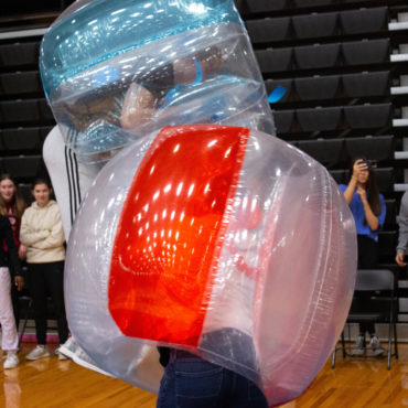 Bubble Ball match during pep session
